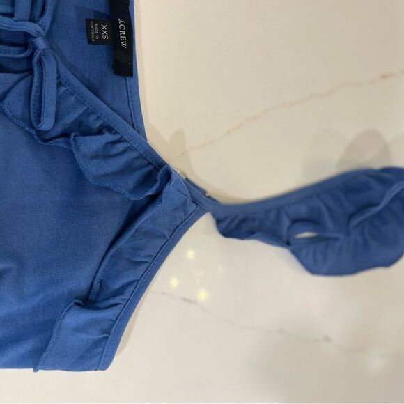 J. Crew Blue Tiered Ruffle Maxi Dress - Picture 5 of 7